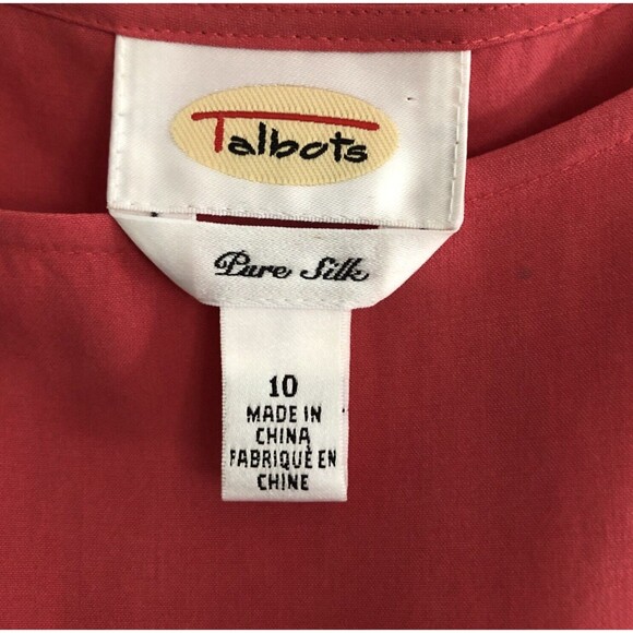 Talbots Pure Silk Skirt Set Sz 10-12 Y2k Elegant 2 Piece Tank Top & Skirt - Picture 5 of 15